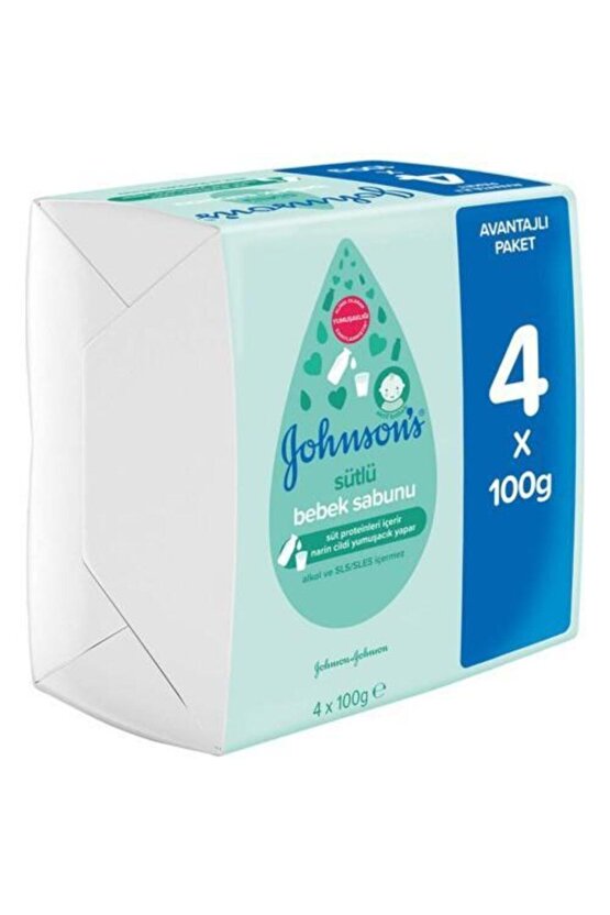 Johnsons Baby Sütlü Bebek Sabunu (3+1) 100 Gr