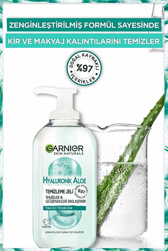 STD Hyaluronik Aloe Temizleme Jeli 200ml Klasik