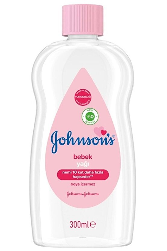 Johnsons Baby Bebek Yağı 300ml Nemlendirici (Pembe) 2 Li Set