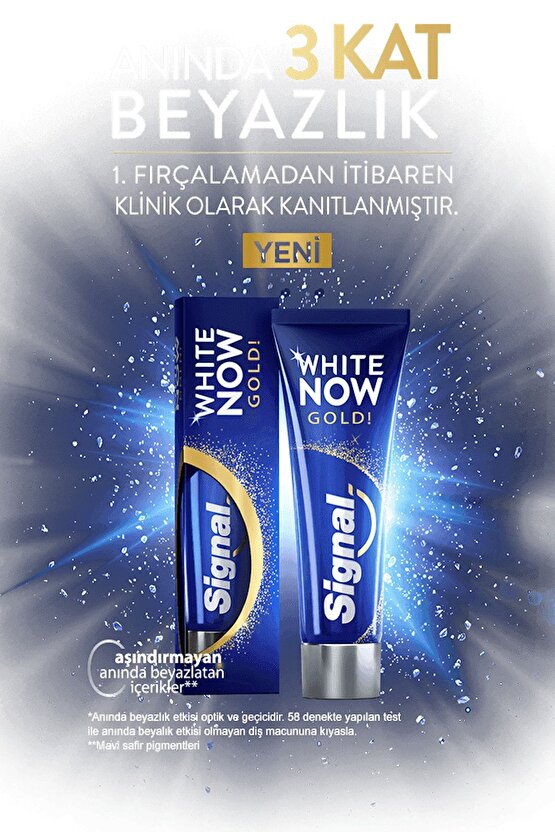 White Now Gold Diş Macunu 75 ml X 6 Adet