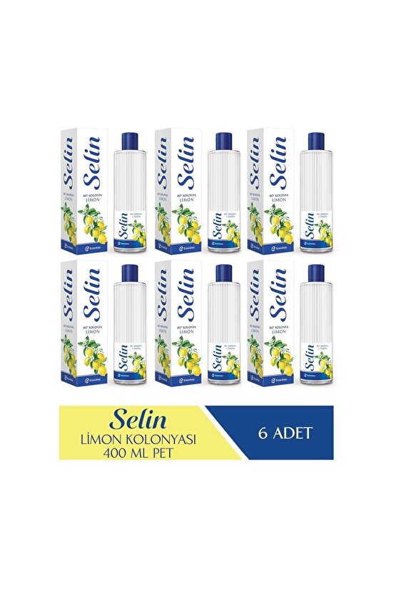 Limon Kolonya Pet 400ml 6lı Set 2400 ml