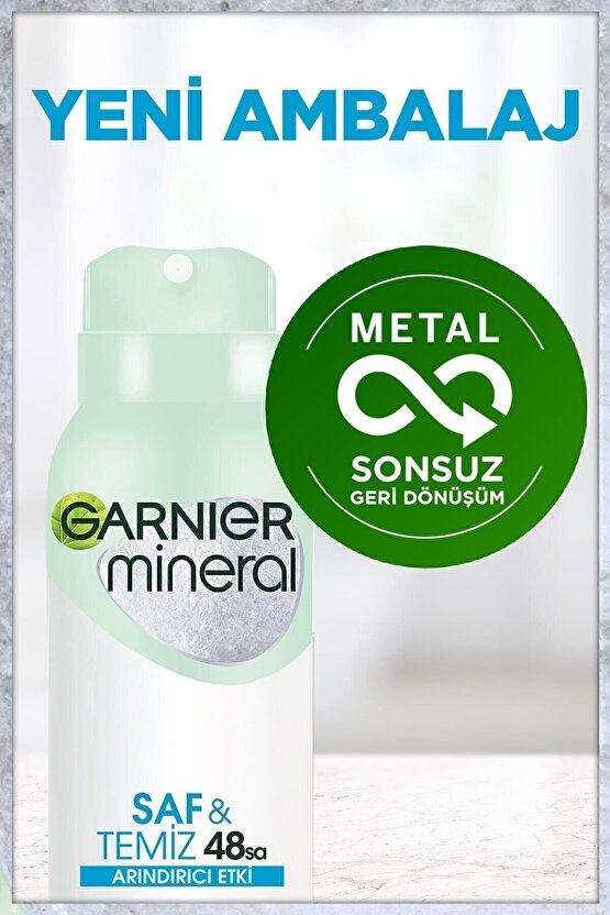 Mineral Saf ve Temiz Kadın Sprey Deodorant 150ml