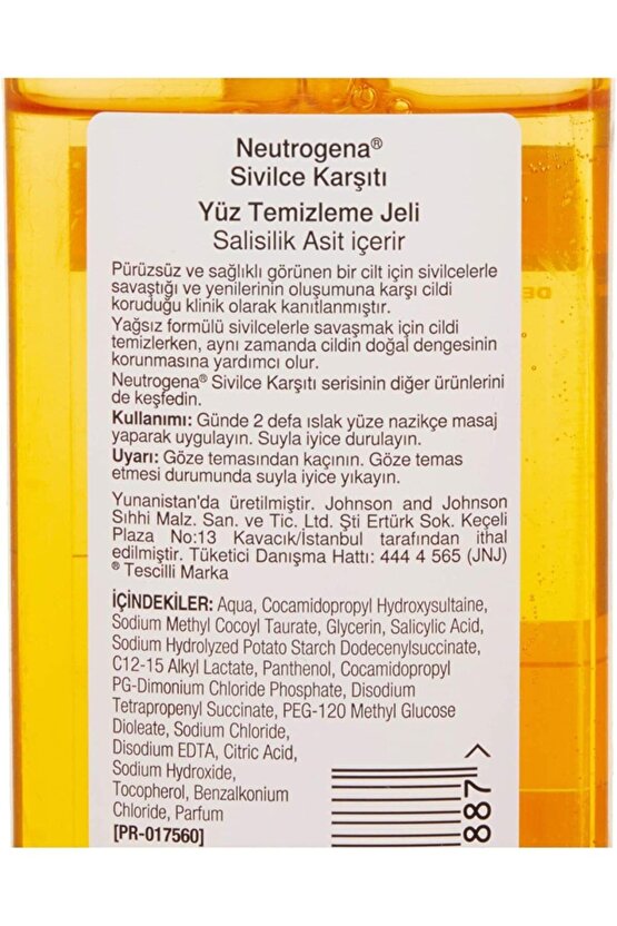 Visibly Clear Sivilce Karşıtı Günlük Temizleme Jeli 200 Ml