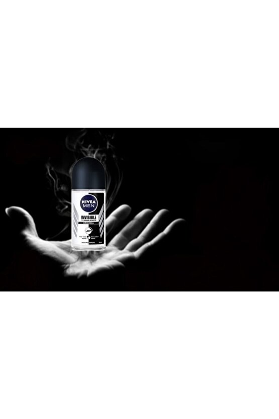 Men Invisible Black And White Power Erkek Roll-on 50 ml