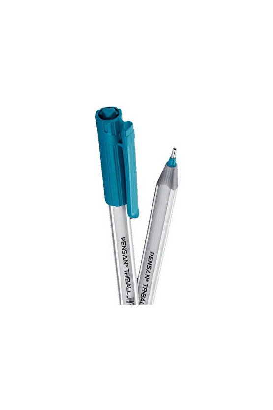 Tükenmez Kalem Triball 1.0 Mm Bilye Uç Mavi Yeşil 12 Li 1003