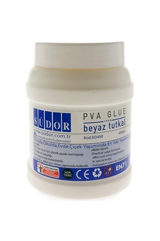 Beyaz Pva 450ml Beyaz Tutkal Yapıştırıcı Çok Amaçlı Tutkal