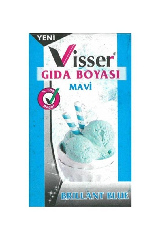 Visser Toz Gıda Boyası 9 gram Mavi