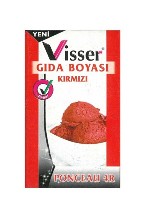 Visser Toz Gıda Boyası 9 Gram - Kırmızı