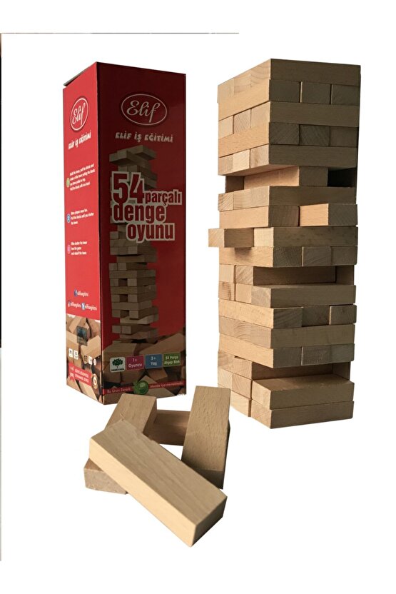 Jenga Denge Oyunu 54 Parça