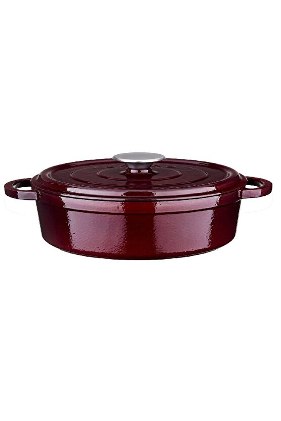 Flm4881st24mr Flame Döküm Sığ Tencere Bordo 24cm