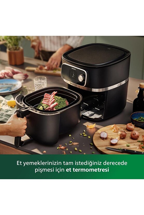 7000 Serisi XXL Airfryer, Uzaktan Bağlantı, Gıda Termometreli, 2kg, 8.3L Kapasiteli Hazne, HD988090