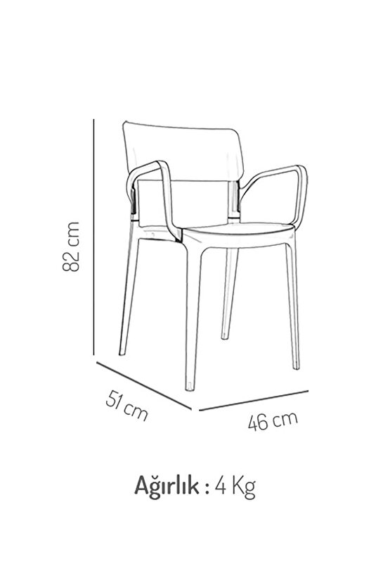 Panora 6lı Koltuk Sandalye Seti Kum Bej