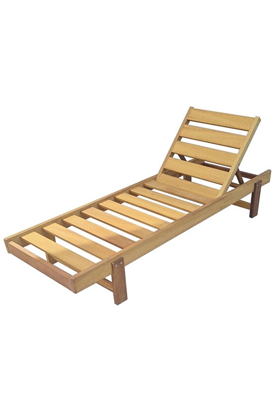 Form Outdoor Iroko Ahşap Şezlong