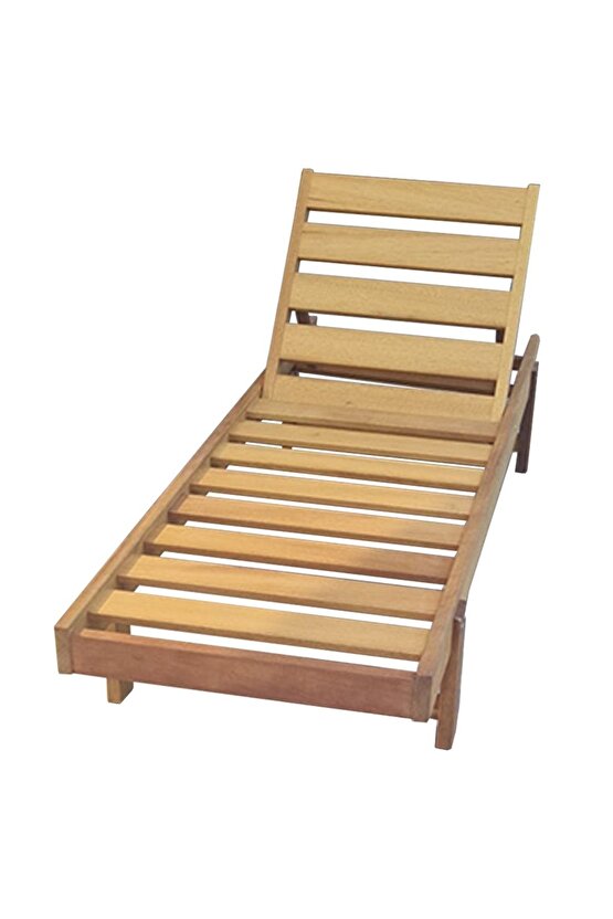 Form Outdoor Iroko Ahşap Şezlong