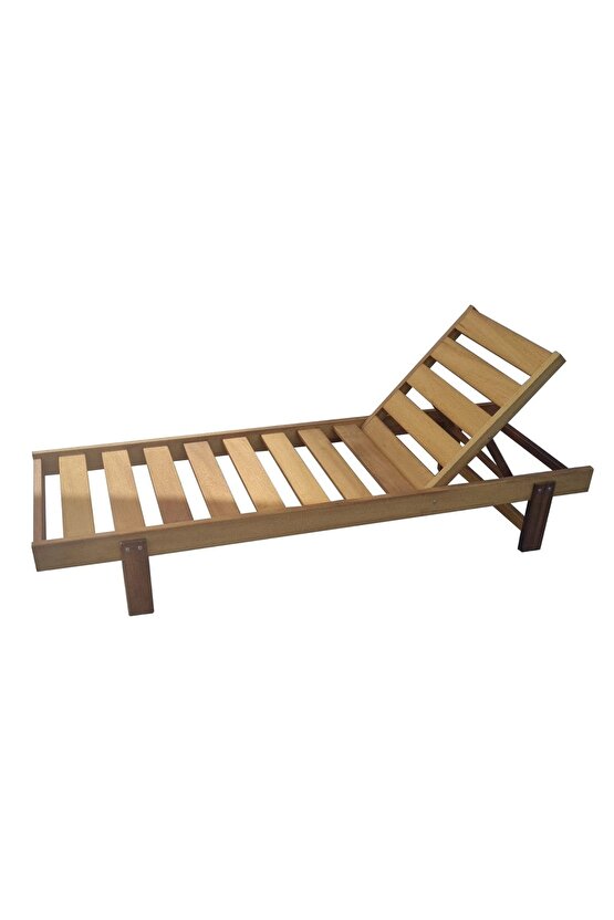 Form Outdoor Iroko Ahşap Şezlong