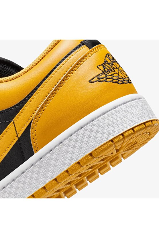 Air Jordan 1 Low Yellow Ochre White Black Sneaker Ayakkabı 553558-072