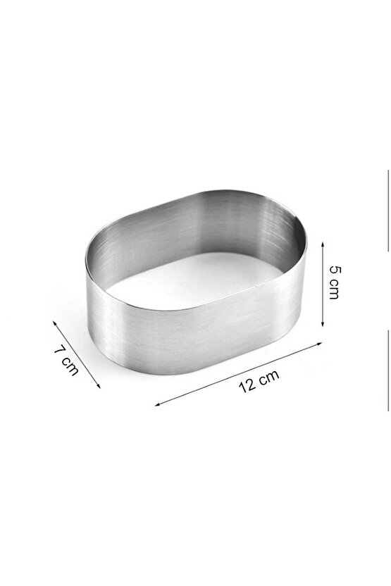 Narkalıp Oval Parfe Kek Kalıbı Çap 12 cm -7cm Derinlik 5cm