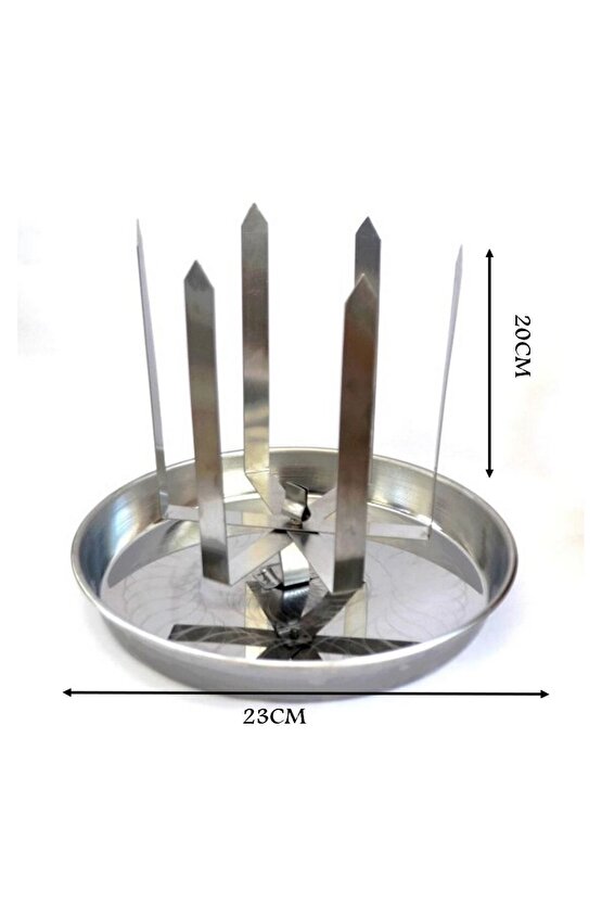 Narkalıp Fırında Tenekede Tavuk Et Şiş Pişirme Aparatı
