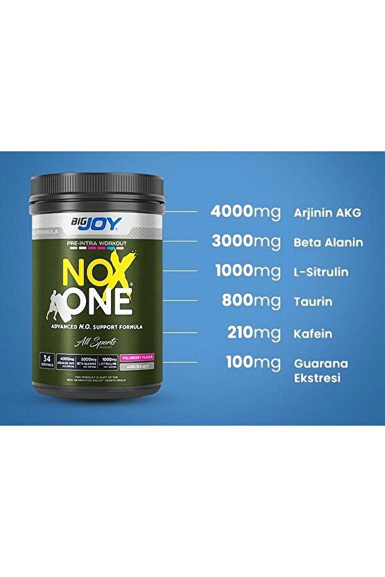 Noxone Pre-workout Orman Meyveli 442g 34 Servis Pre- Intra Workout (ANTRENMAN ÖNCESİ) Preworkout