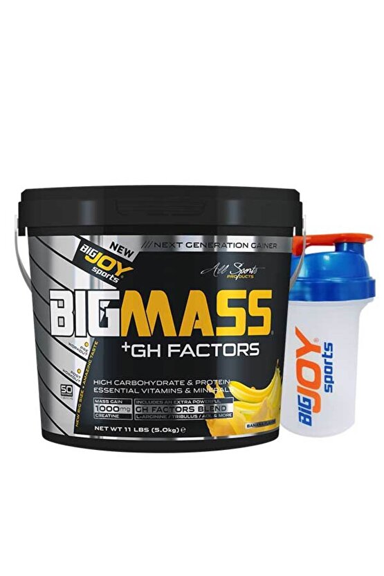 Bigmass Gh Factors Mass Gainer 5 Kg Muz Karbonhidrat Tozu High Carbonhidrate&protein&vitamins