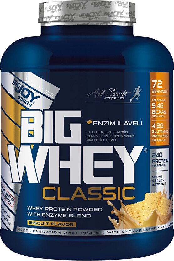 Bigwhey Classic Whey Protein Tozu Bisguit 2376g Bisküvi Protein Powder Wıth Enzım Blend