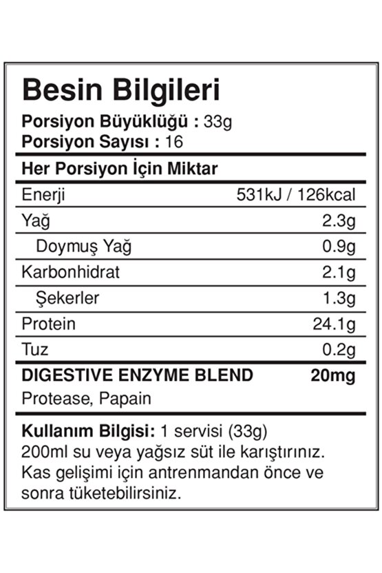 Bigwhey Classic Whey Protein Tozu 544g Çikolata 16 Servis