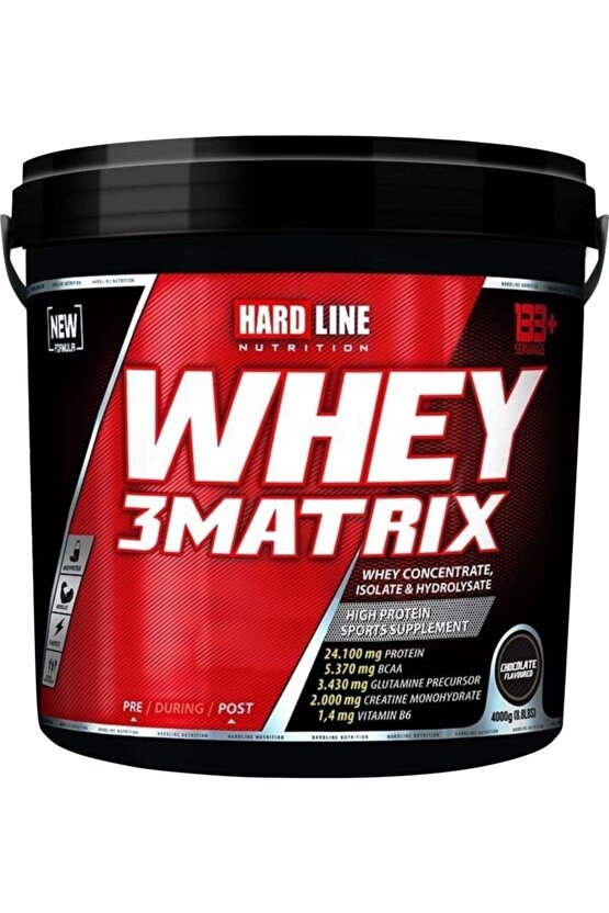 Whey 3 Matrix Çilekli 4000 gr Protein Tozu