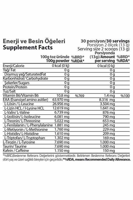 Amino9 Eaa Nrgy Yeşil Elma Limonlu