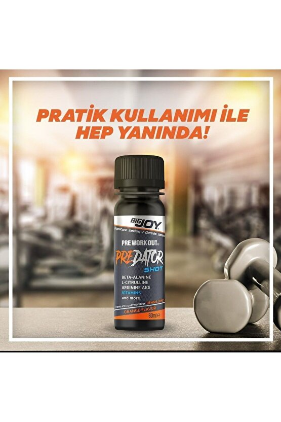 Predator Pre-workout 20 Li Shot Portakal 20×60ml Preworkout Güç Ve Aminoasit