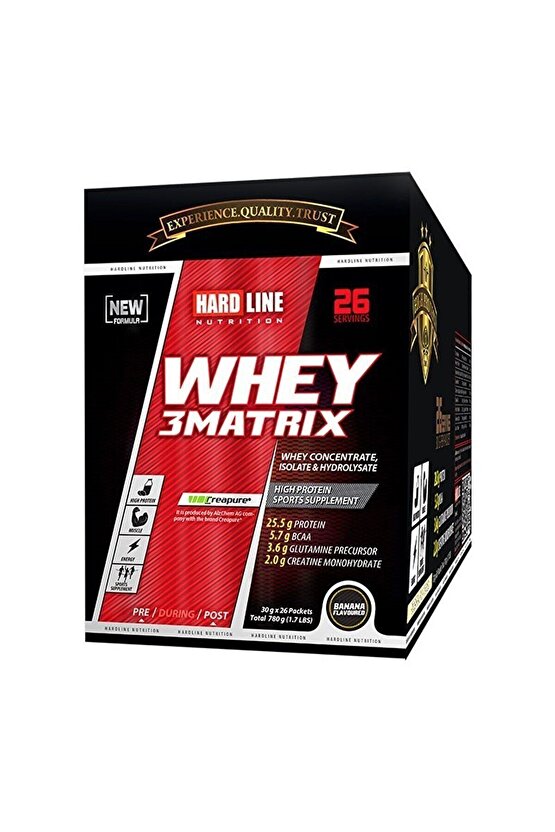 Whey 3matrix Protein Tozu 780 gr 26 Şase - Muz Aromalı