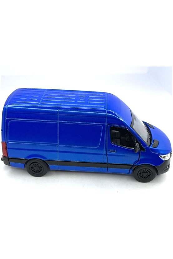 Mavi Mercedes Sprinter Çek Bırak Diecast Model Araba