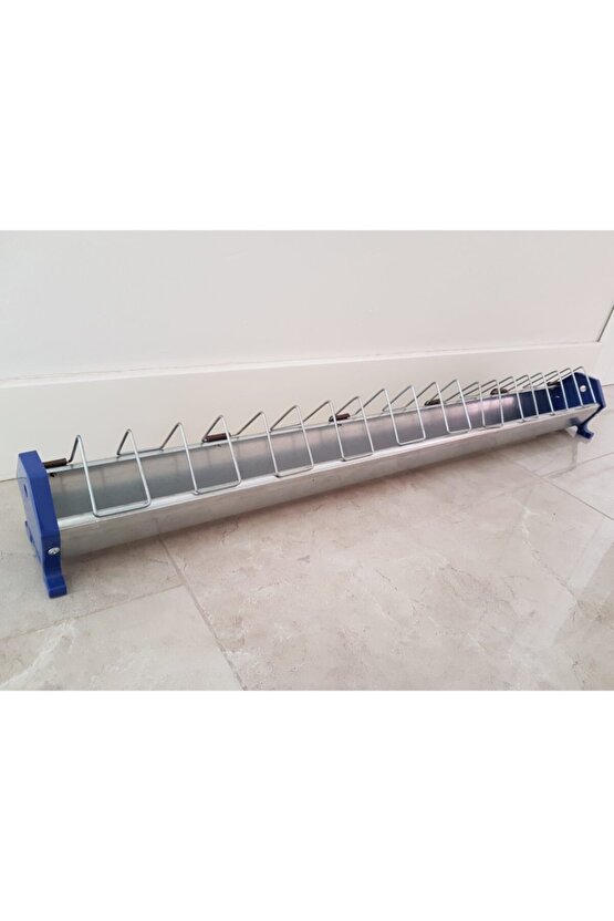 5 Adet 100 Cm Güvercin Civciv Metal Galvaniz Yemlik