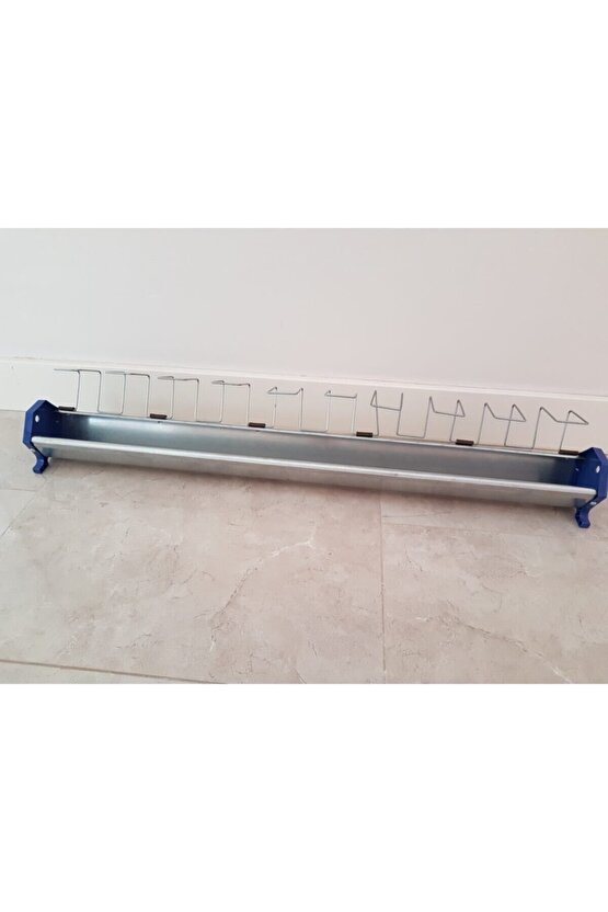 2 Adet 100 Cm Güvercin Civciv Metal Galvaniz Yemlik