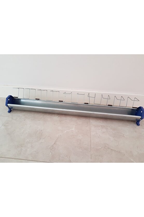 4 Adet 100 Cm Güvercin Civciv Metal Galvaniz Yemlik