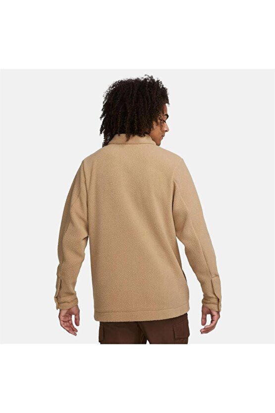 Sportswear Sport Utility Sherpa Full-Length Button Erkek Ceket