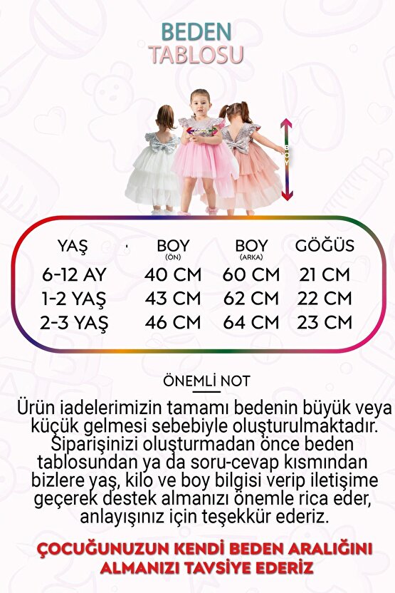 Bebek Kız Çocuk Doğum Günü Parti Düğün Elbise Tüllü Tütü Astarlı Çocuk Giyim bebek giyim Kız Bebek E