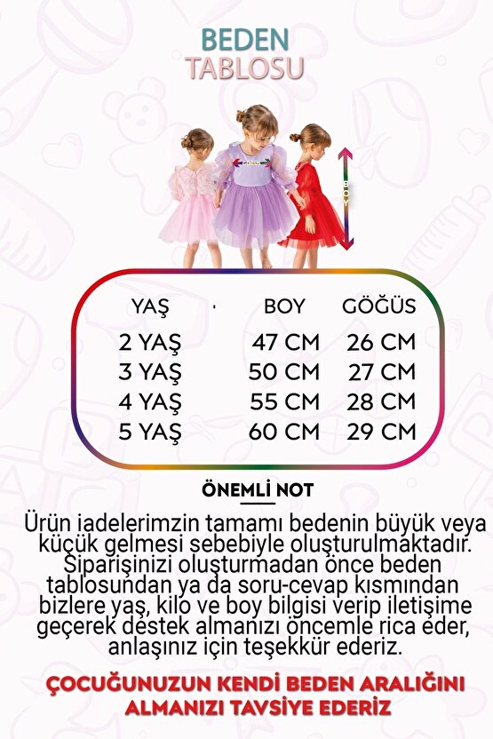 Kız Bebek Kız Çocuk Doğum Günü Parti Düğün Elbise Tüllü Tütü Astarlı Çocuk Giyim bebek giyim Elbuznk