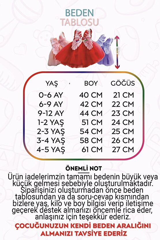 Kız Bebek Kız Çocuk Doğum Günü Parti Düğün Yazlık Elbise Tüllü Tütü Astarlı Bebek Takım Bebek Giyim