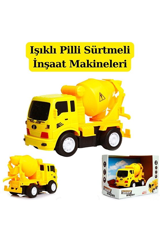 Işıklı Sürtmeli Araçlar - İş Makineleri - Sürtmeli Araçlar - İnşaat Oyuncakları - AraçlarMakineler