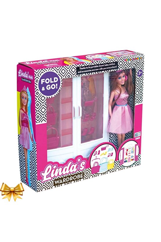 Lindanın Bebekli Gardırobu - Barbie Dolap - Barbie Giysi Dolabı - Barbie Gardırop