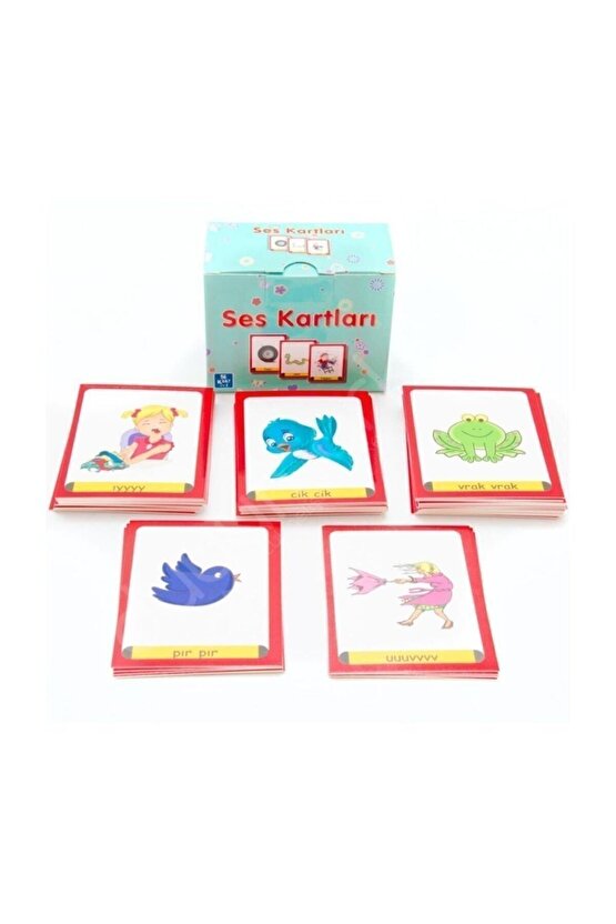 Ses Kartları - 56 Kart - Özel Eğitim Yukakids Işitsel Algı Taklit Kartları