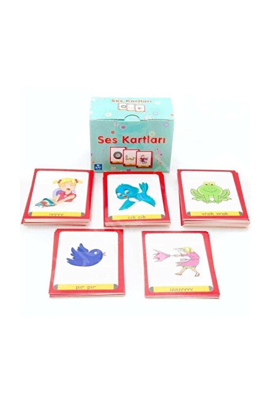 Ses Kartları - 56 Kart - Özel Eğitim Yukakids Işitsel Algı Taklit Kartları