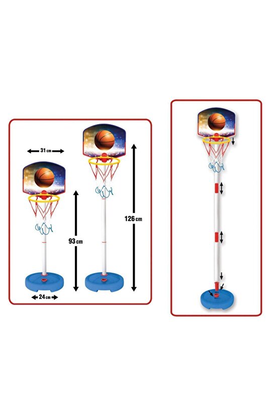 Küçük Ayaklı Basket Potası Seti - Spor Oyuncakları - Basketbol Oyuncakları - Basket Seti