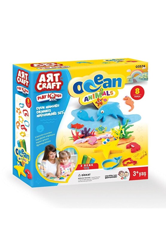 Art Craft Oyun Hamuru Okyanus Hayvanları Seti 150 gr 03574