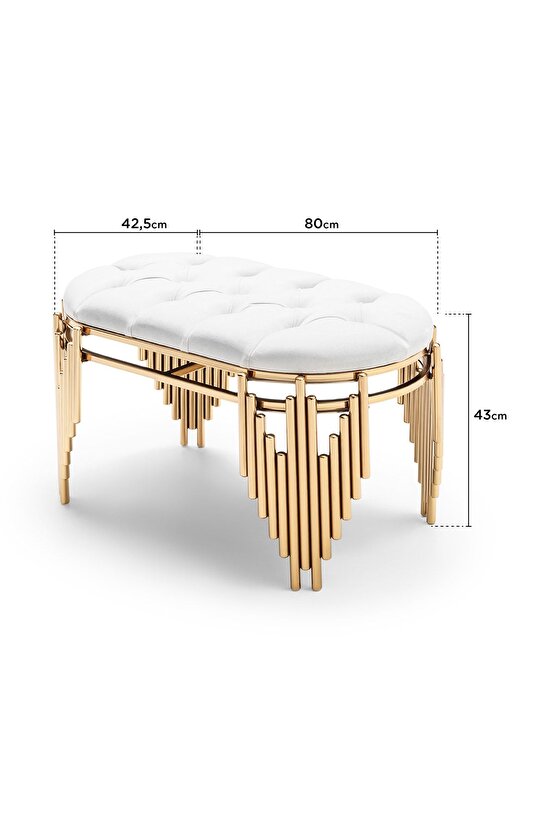 Aynalı Dresuar Takım Ultra Lak Kaplama Metal Dresuar Set Makyajlık Set 140 Cm