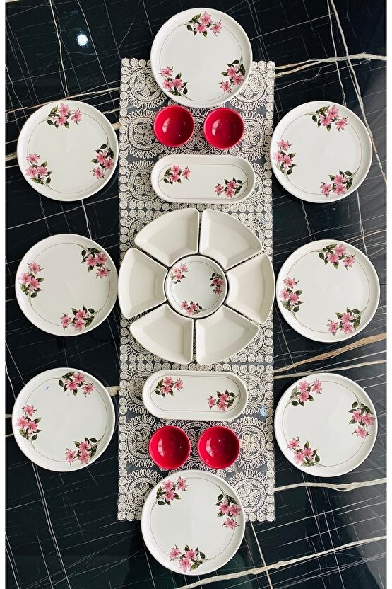 Snowdrop 8 Kişilik 21 Parça Kahvaltı Takımı