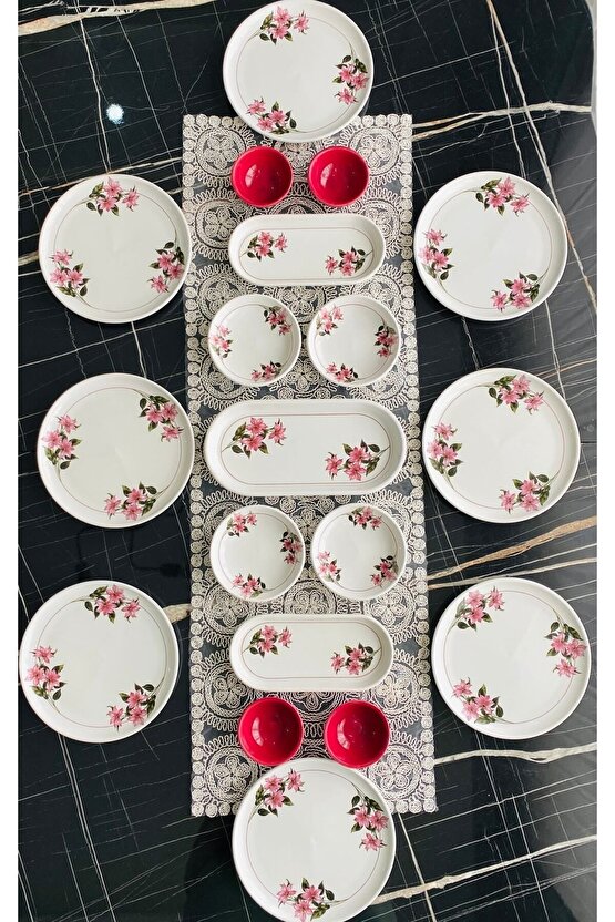 Snowdrop 8 Kişilik 19 Parça Kahvaltı Takımı