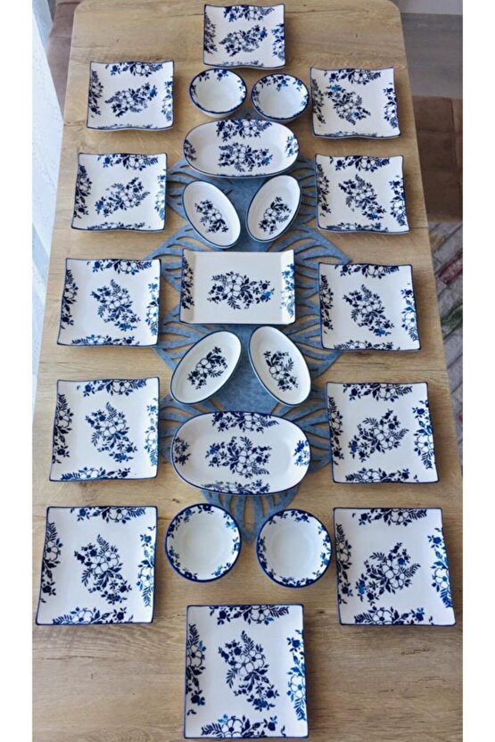 Jasmine Pattern 12 Kişilik Kahvaltı Takımı