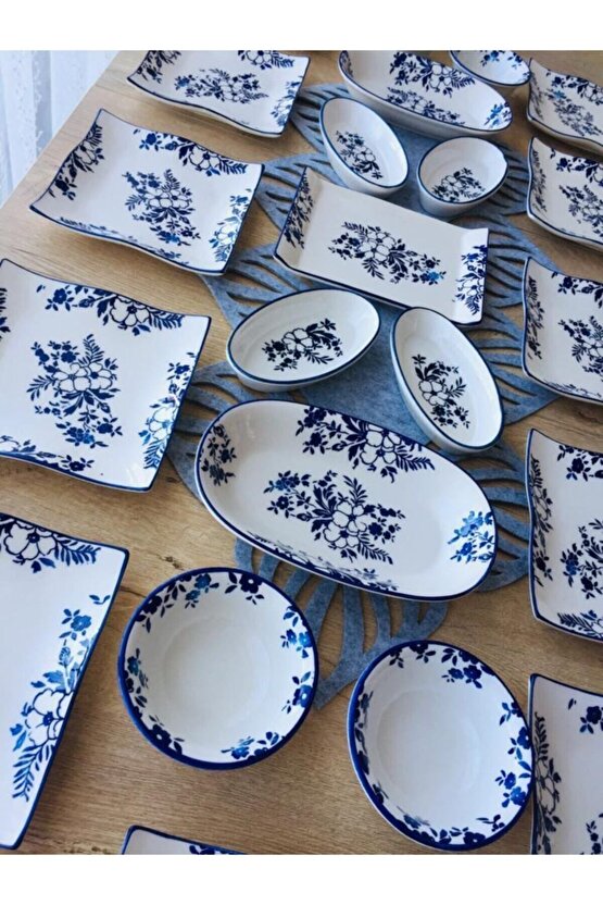 Jasmine Pattern 12 Kişilik 23 Parça Kahvaltı Takımı
