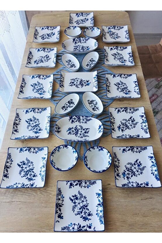 Jasmine Pattern 12 Kişilik 23 Parça Kahvaltı Takımı